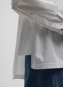 Tibi Gabe Oversized Shirt White