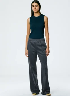 Sale Tibi Giselle Stretch Sweater Circle Openback Tank Navy Fog