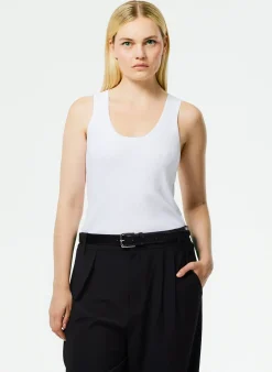 Clearance Tibi Giselle Tank Sweater White