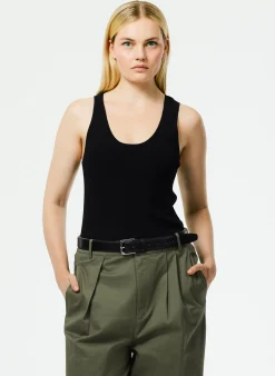 Clearance Tibi Giselle Tank Sweater Black