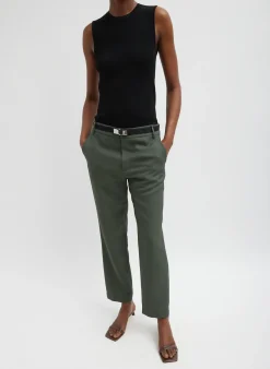 Clearance Tibi Grain De Poudre Lennon Ankle Pant Grey Pine