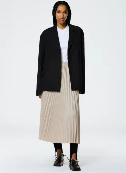 Outlet Tibi Grain De Poudre Liam Blazer With Slit Zipper Detail Black