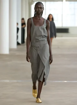 Sale Tibi Grant Crossdye Suiting Tank Top Grey Multi