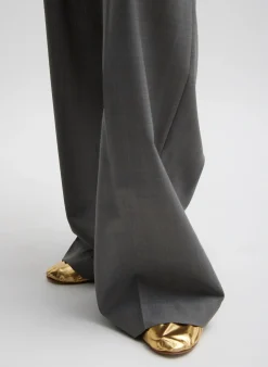 Outlet Tibi Grant Suiting Fold Over Trouser Grey Multi