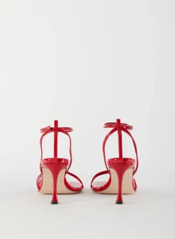 Clearance Tibi Guy Naplack Sandal Cherry Red