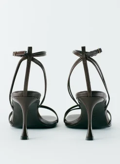 Discount Tibi Guy Sandal Red Brown