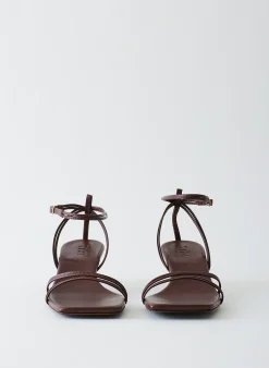 Online Tibi Harper Sandal Red Brown