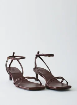 Online Tibi Harper Sandal Red Brown