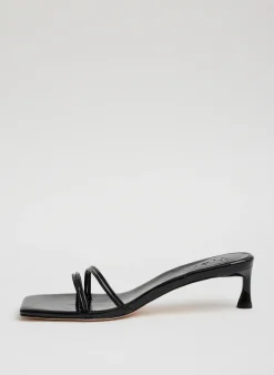 Clearance Tibi Jim Naplack Sandal Black