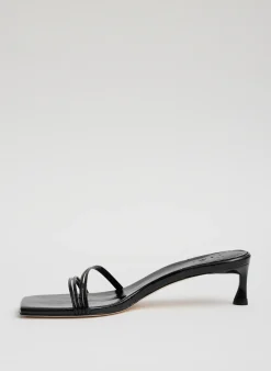 Clearance Tibi Jim Naplack Sandal Black