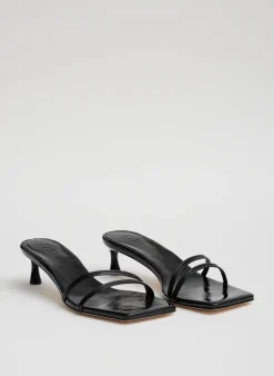 Clearance Tibi Jim Naplack Sandal Black