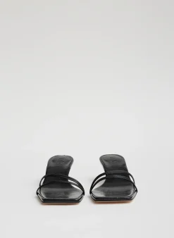 Clearance Tibi Jim Naplack Sandal Black