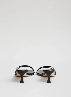 Clearance Tibi Jim Naplack Sandal Black