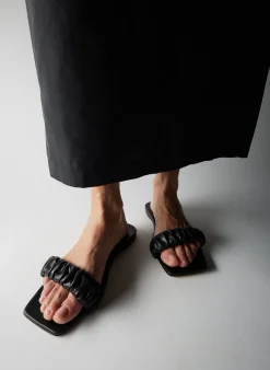 Online Tibi Jordan Nappa Sandal Black