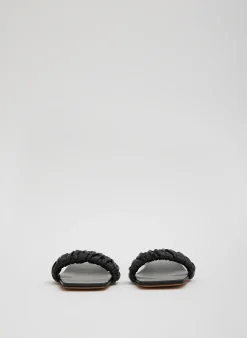 Online Tibi Jordan Nappa Sandal Black
