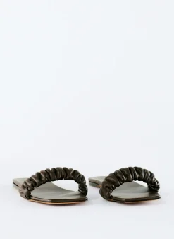 Best Tibi Jordan Nappa Sandal Brown