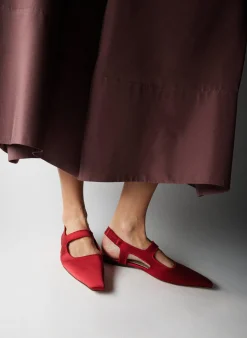 New Tibi Malcolm Flat Red