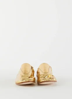 Clearance Tibi Metallic Mikhail Flat Gold