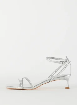 Hot Tibi Metallic Nappa Harper Sandal Silver