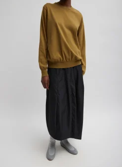 Best Tibi Nylon Asymmetrical Balloon Skirt Black