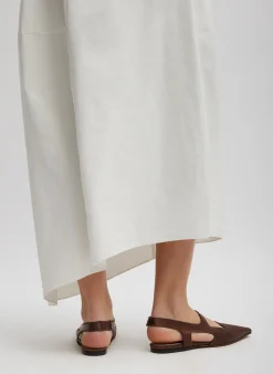 Discount Tibi Nylon Asymmetrical Balloon Skirt White