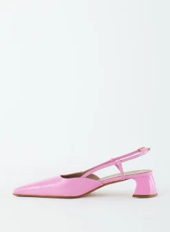 Discount Tibi Patent Leather Oscar Slingback Baby Pink