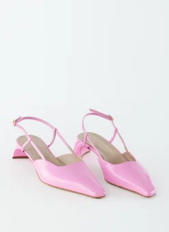 Discount Tibi Patent Leather Oscar Slingback Baby Pink