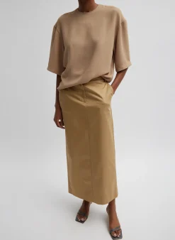 Tibi Pebble Sable Easy T-Shirt Granola