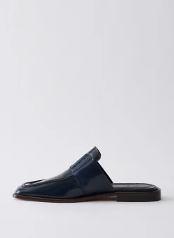 Outlet Tibi Pedro Slide Square Toe Loafer Navy