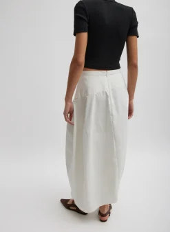 Sale Tibi Ribbed Cropped Baby T-Shirt Black