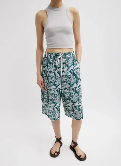 Online Tibi Ribbed T-Shirt Cropped Tank Stone