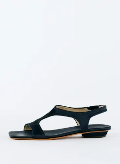 Best Tibi Rubin Satin Sandal Navy