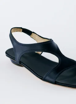 Best Tibi Rubin Satin Sandal Navy