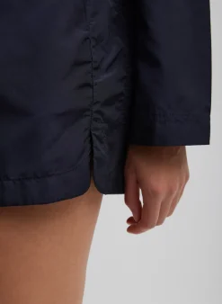 Clearance Tibi Silk Nylon Pull On Shorts Navy