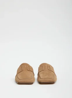 Sale Tibi Suede Granger Slide Tan