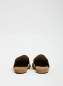 Sale Tibi Suede Granger Slide Tan