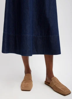 Sale Tibi Summer Denim Circle Skirt Indigo
