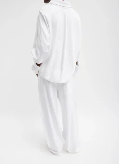 Discount Tibi Summer Sweatshirting Winslow Pant White