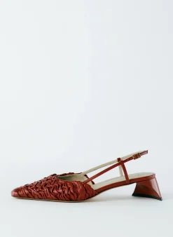 Sale Tibi Textu Victor Slingback Red