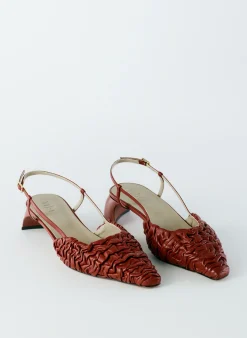 Sale Tibi Textu Victor Slingback Red