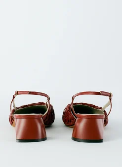 Sale Tibi Textu Victor Slingback Red