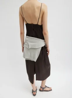 Hot Tibi The Slip Dress Brown