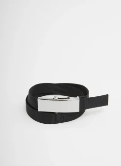 Discount Tibi Tobian Webbing Belt Black