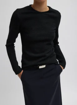 Discount Tibi Tobian Webbing Belt Black