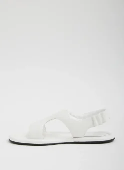 New Tibi Tom Naplack Sandal Optic White