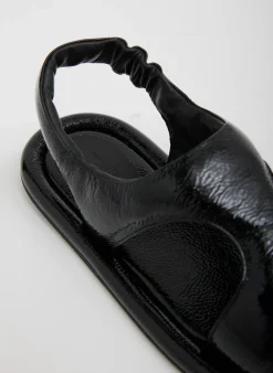 New Tibi Tom Naplack Sandal Black
