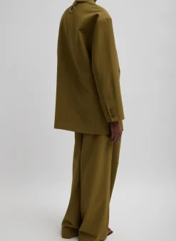 Hot Tibi Tropical Wool Liam Blazer Dark Hazel