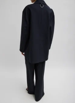 Hot Tibi Tropical Wool Liam Blazer Navy