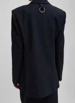 Hot Tibi Tropical Wool Max Blazer Navy