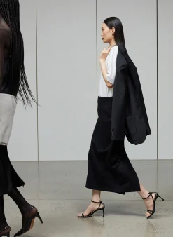 Best Tibi Tropical Wool Maxi Trouser Skirt Black